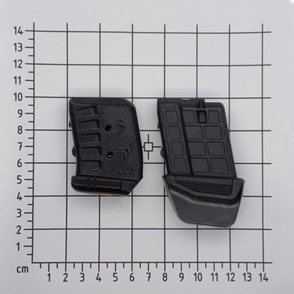 10rds ribbed black comparison v3 Size comparison between 10rd Tikka T1x 22lr magazine and the factory magazine