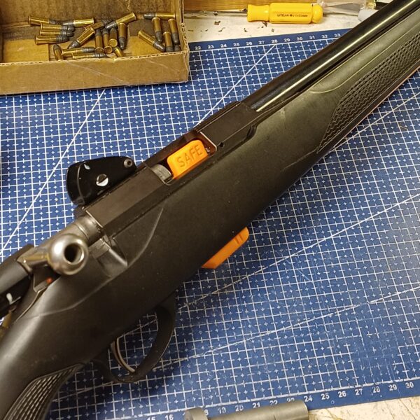 t1x safety block large Tikka T1x Safety Block Magazine Chamber Flag