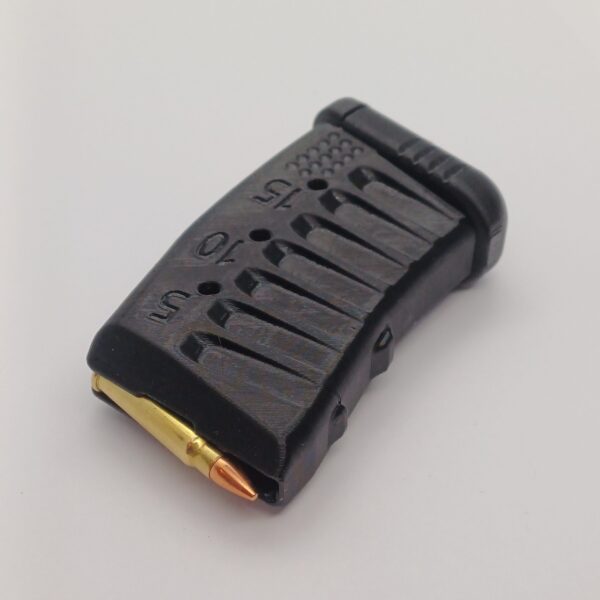 .17 15rds black angled Tikka T1x 15 Round .17HMR Magazine M-TekHMR15 Extended Double Stack