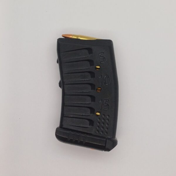 .17 15rds black side Tikka T1x 15 Round .17HMR Magazine M-TekHMR15 Extended Double Stack